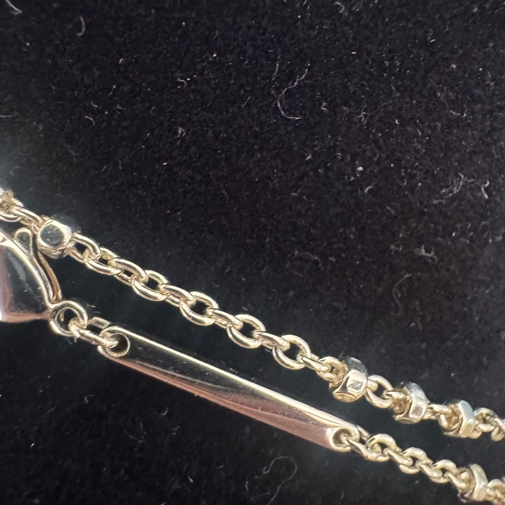 Kendra Scott Gold Chain Necklace with Floral Accents new without tags - Picture 9 of 11